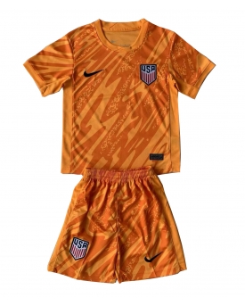 Stati Uniti Portiere Maglia Gara Trasferta Repliche Copa America 2024 Bambino